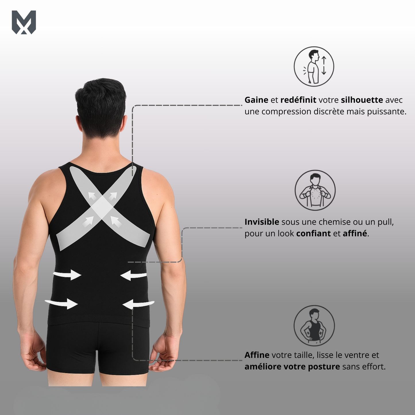 Débardeur gainant Effet instantané